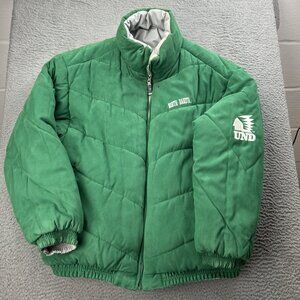 VTG UND North Dakota Fighting Sioux Reversible Winter Jacket Size XL Hockey